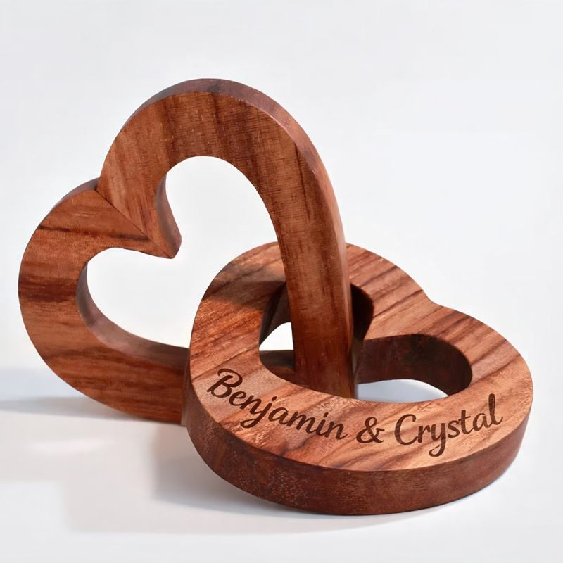 Linked Hearts- Engraving Available