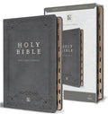 KJV Holy Bible, Thin, Gray