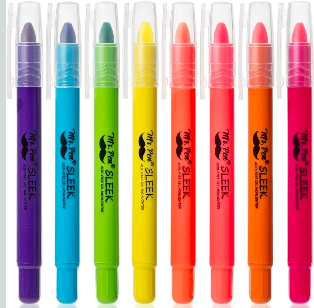 Mr. Pen No Bleed Gel Highlighter, Bible Highlighters