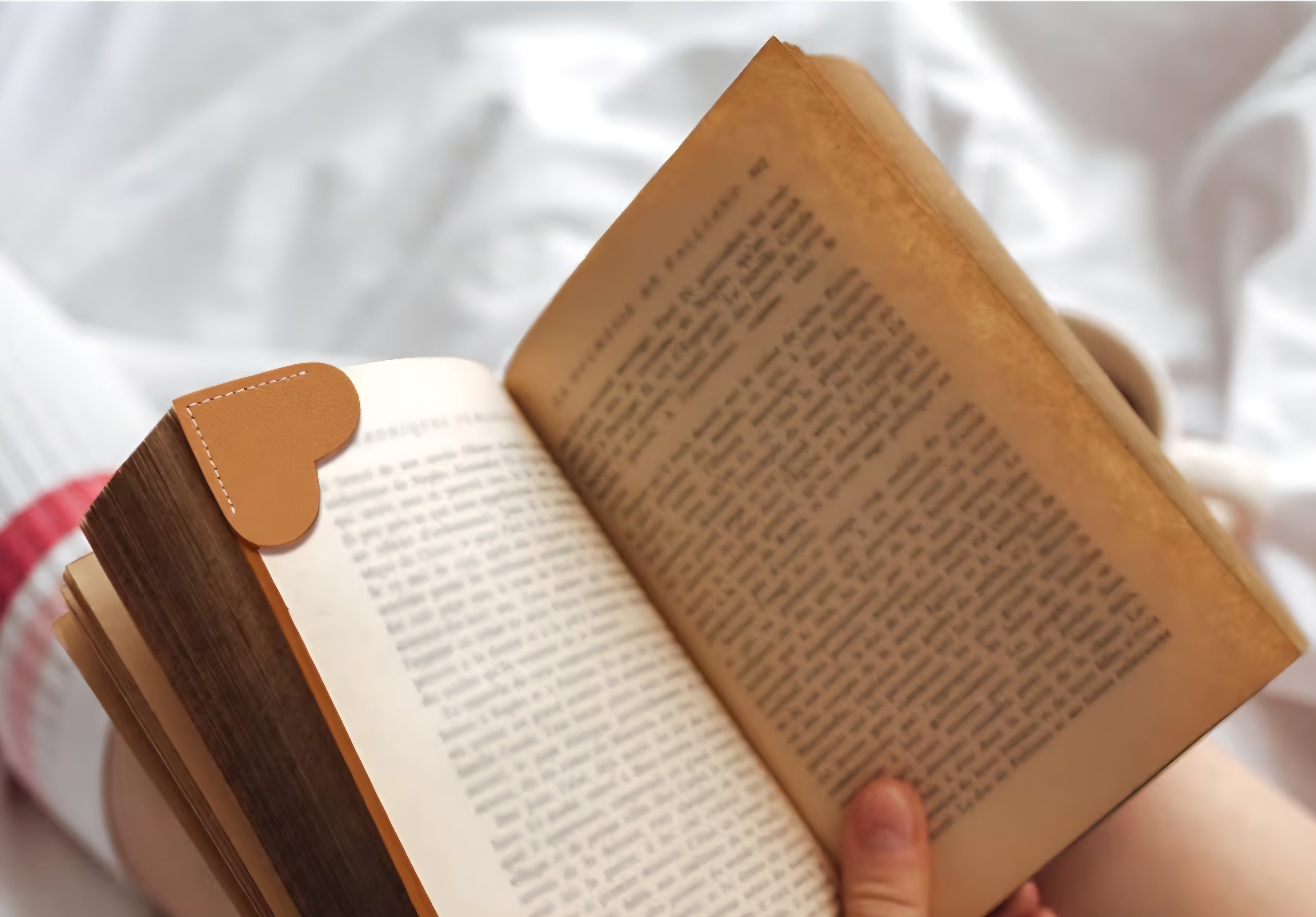 Leather Heart Bookmark