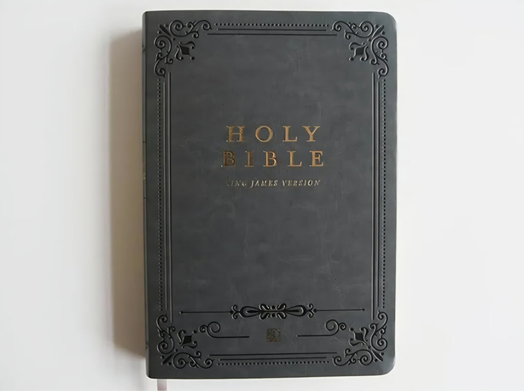 KJV Holy Bible, Thin, Gray